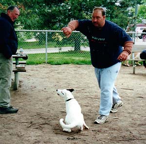 Marlee playing ball